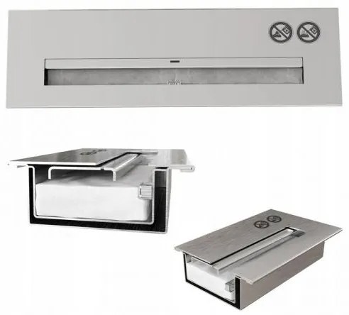 BIO kandalló HOTEL 40,2x70 cm, 2 kW, fehér, TUV tanúsítvány