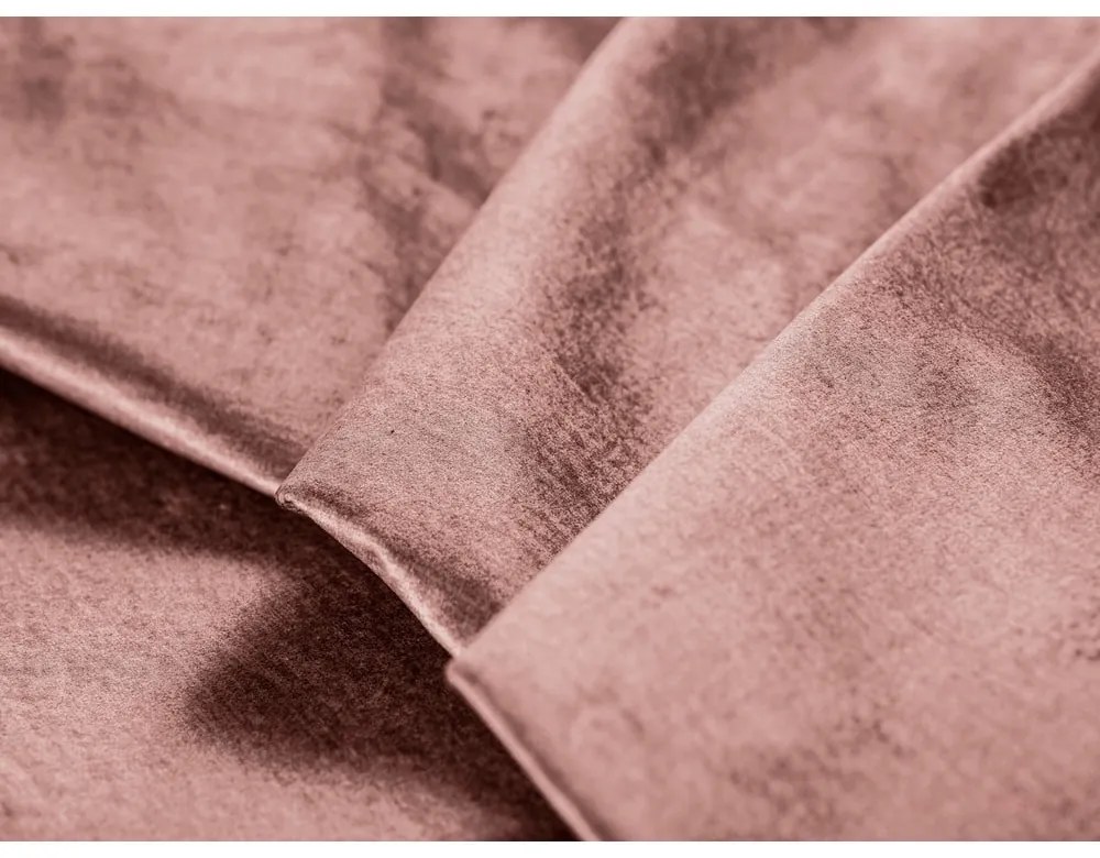 Luca rózsaszín kinyitható bársonykanapé - Milo Casa