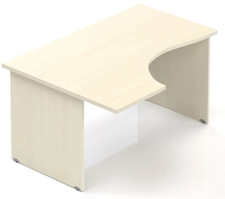 Visio ergonomikus asztal 140 x 100 cm, bal, juhar