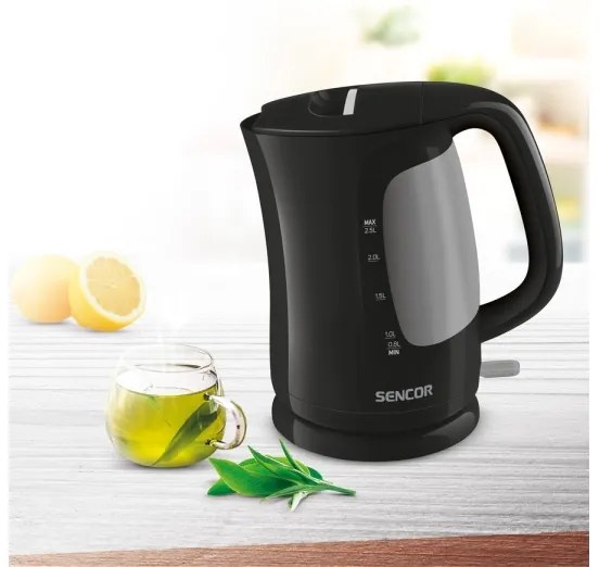 Sencor - Vízforraló 2,5 l 2200W/230V fekete