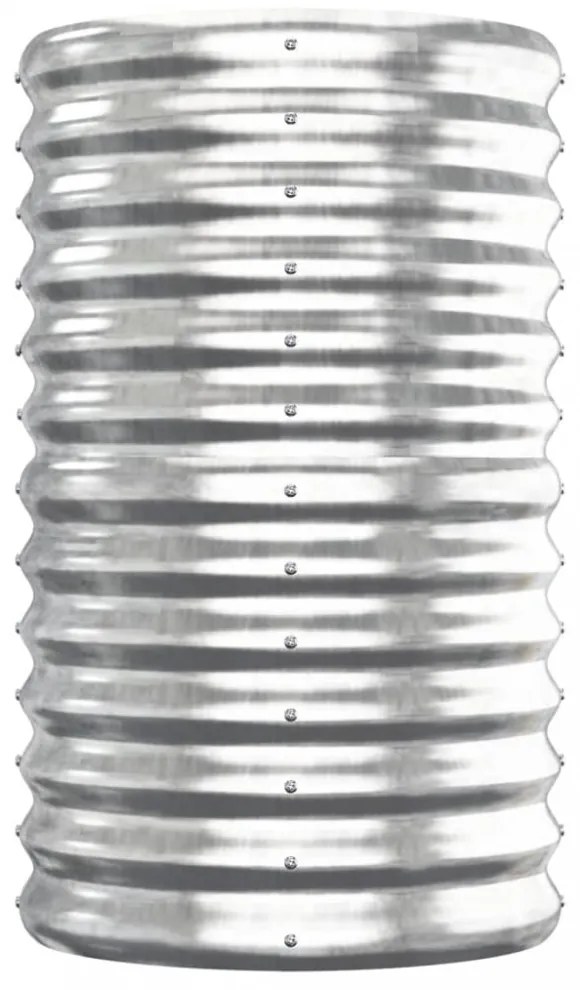 ezüstszínű horganyzott acél kerti magaságyás 152x40x68 cm