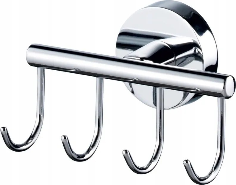 Akasztó Bisk for you 4 kampós króm