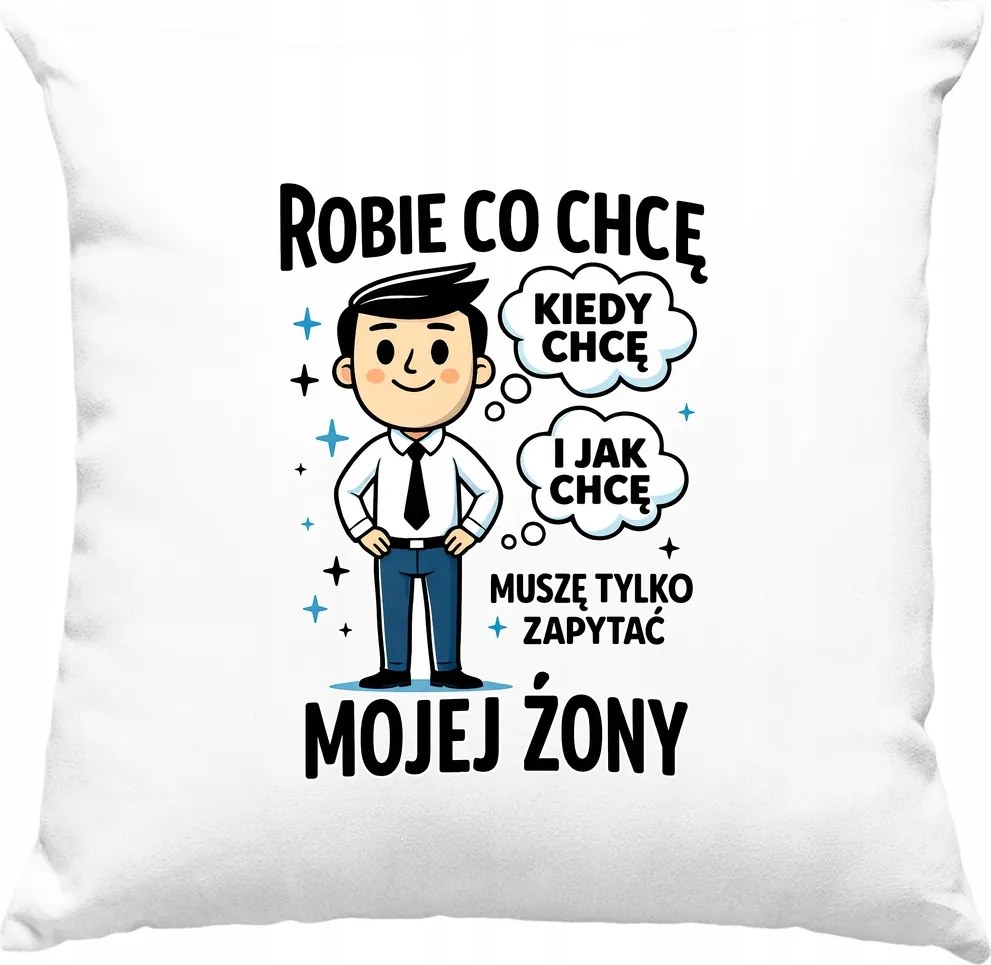 Párna Azt csinálok, amit akarok Fehér