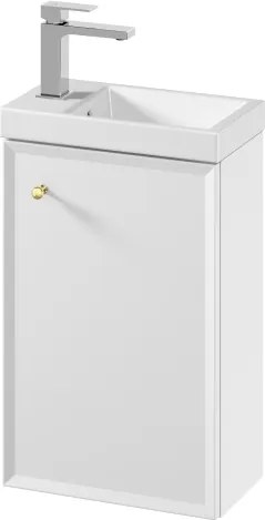 Cersanit S801-568 - MILLE 40x22 cm falra szerelhető fürdőszobai szekrény mosdóval, fehér