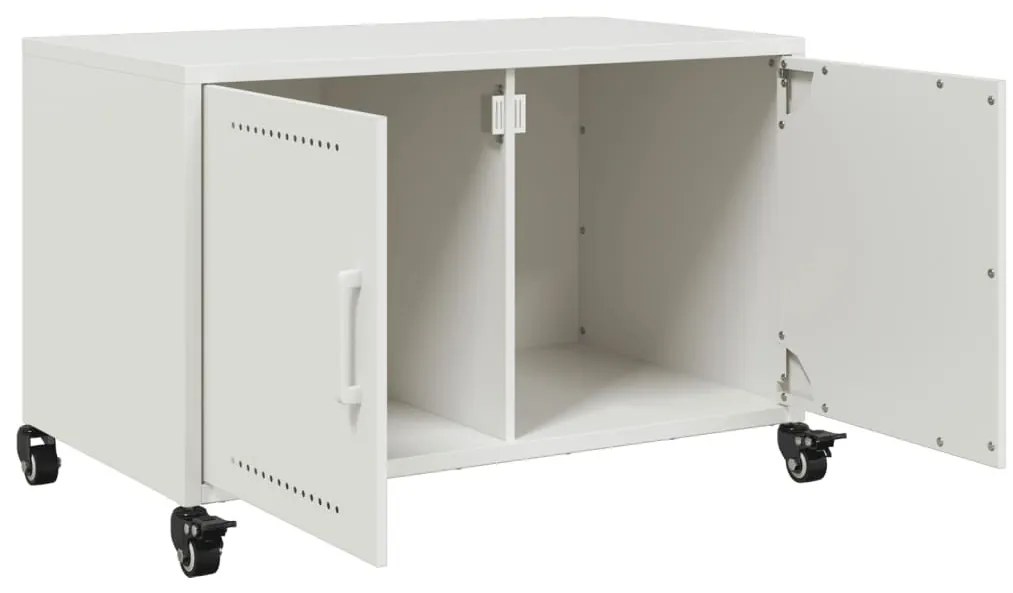 fehér acél TV-szekrény 68 x 39 x 43,5 cm