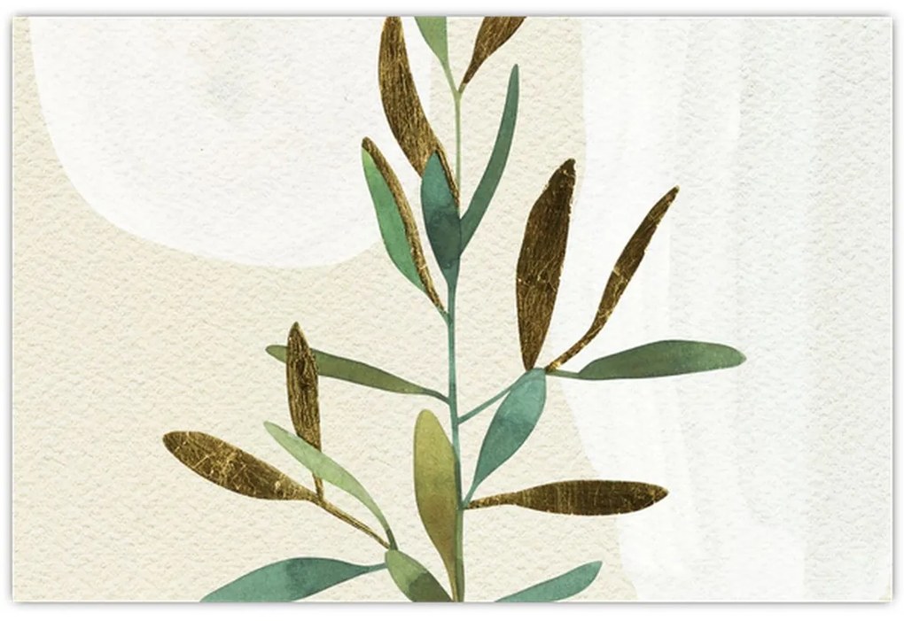 Kép - Akvarell ág N⁰2 (90x60 cm)