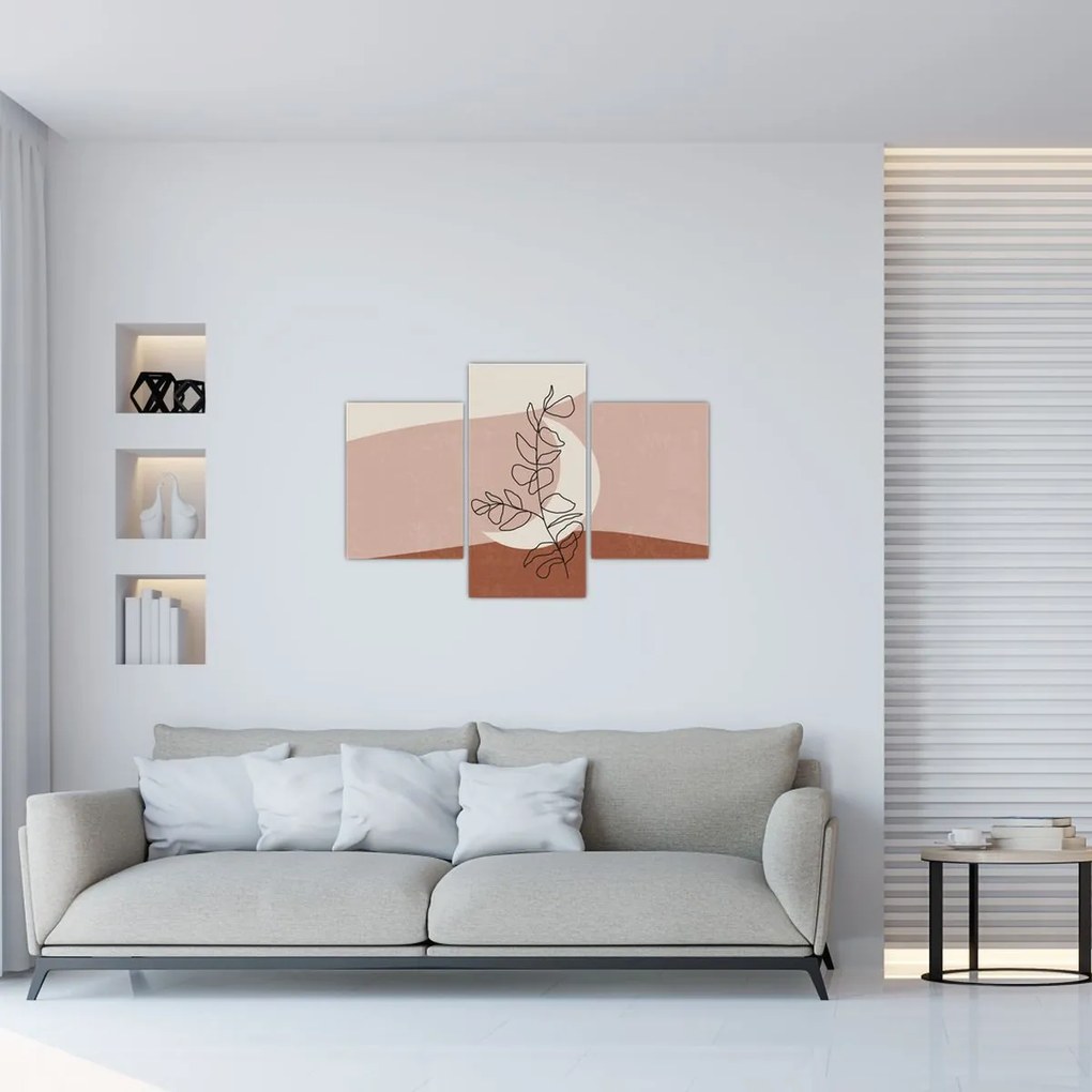 Kép - Boho levelek N⁰2 (90x60 cm)