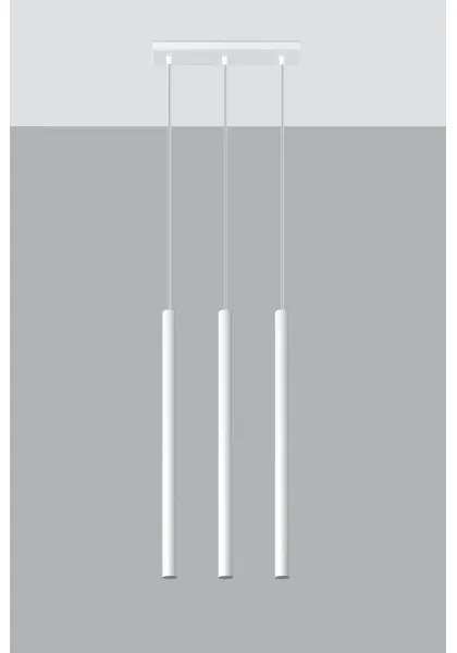 Sollux SL.0466 - Csillár zsinóron PASTELO 3xG9/8W/230V fehér