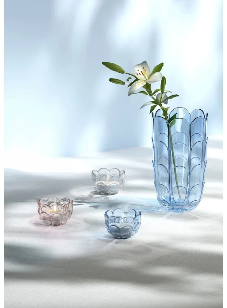 Világoskék kézzel készített üveg váza (magasság 19 cm) Lily – Holmegaard