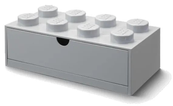 Brick szürke fiókos doboz, 31,6 x 11,3 cm - LEGO®