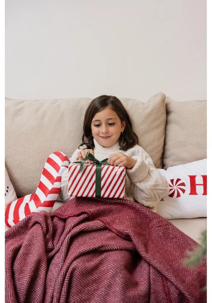 Karácsonyi mintás díszpárna 50x30 cm Candy Cane – Catherine Lansfield