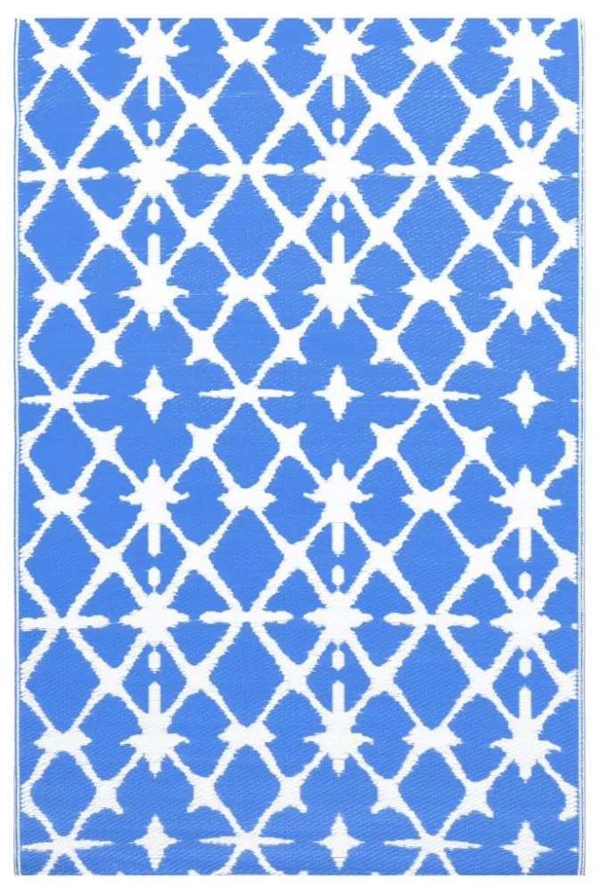 kültéri szőnyeg ARAKIL kék-fehér 160x230 cm PP