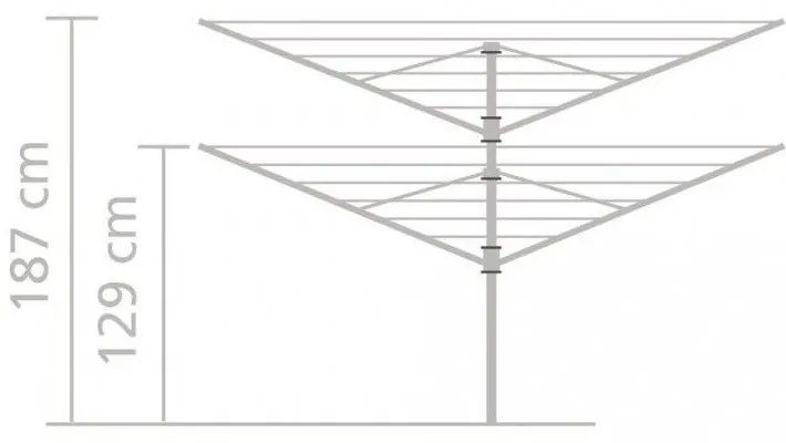 Kerti ruhaszárító Lift-O-Matic 40m – Brabantia