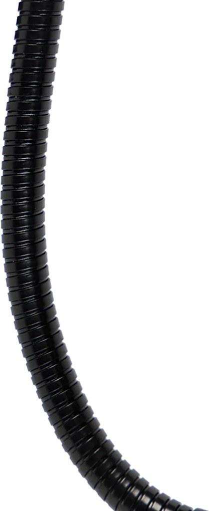 Fali lámpa fekete, barna bársony árnyékkal, 18 cm - Brescia