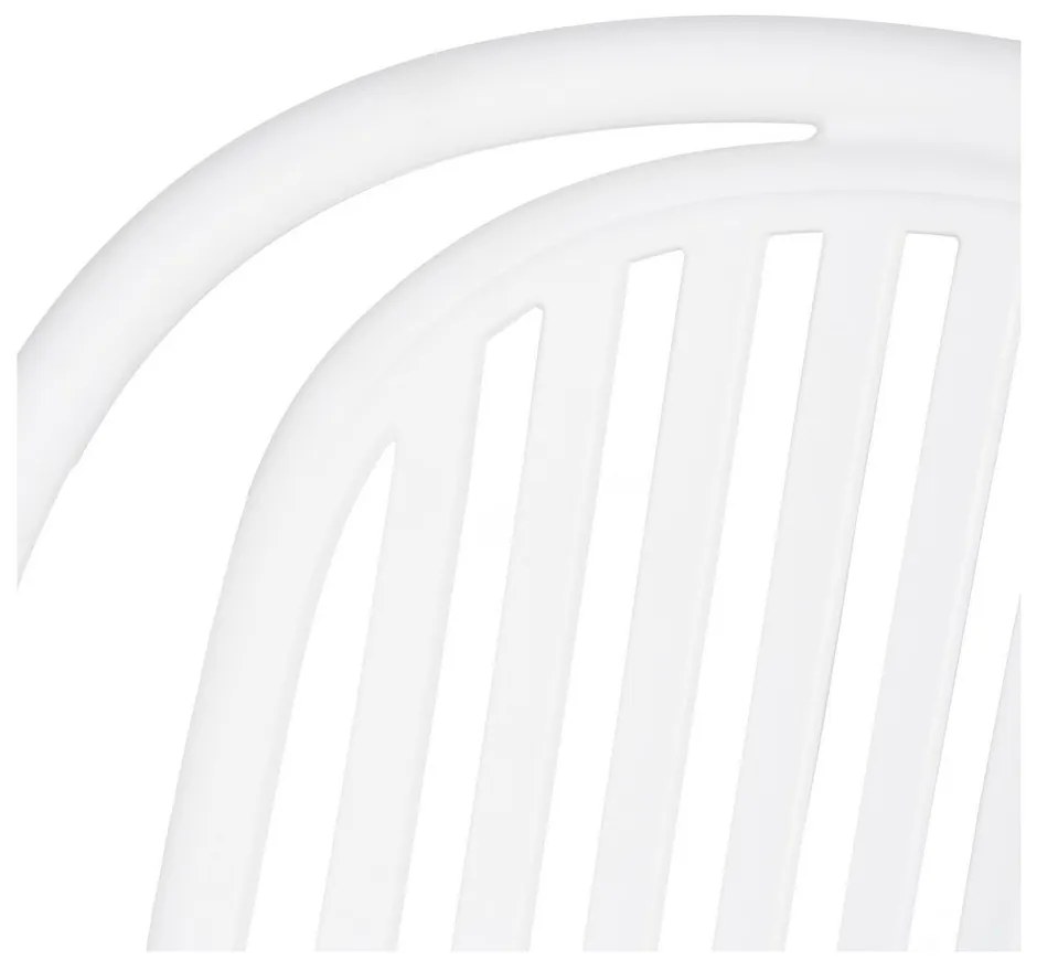 Fehér műanyag étkezőszék Alia – Ixia