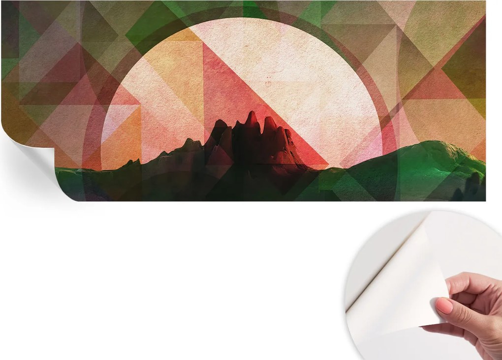 Matt öntapadós fotótapéta Falra Festői dombok 250x104 cm