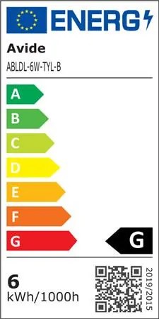 Asztali lámpa, LED, 6W, AVIDE Tyler, fekete (AVALTYLB)