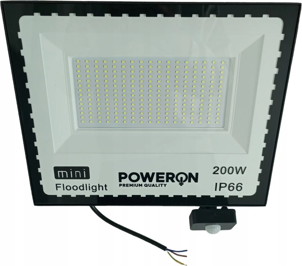 Halogén Led mozgásérzékelővel 200W IP66 fényvető