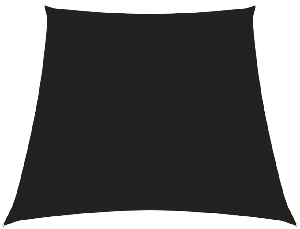 fekete trapéz alakú oxford-szövet napvitorla 3/5 x 4 m