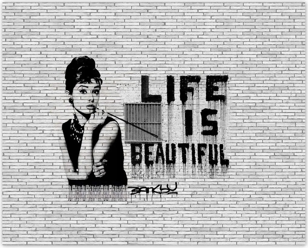 Poszterek 50x40 Banksy Life is beautiful