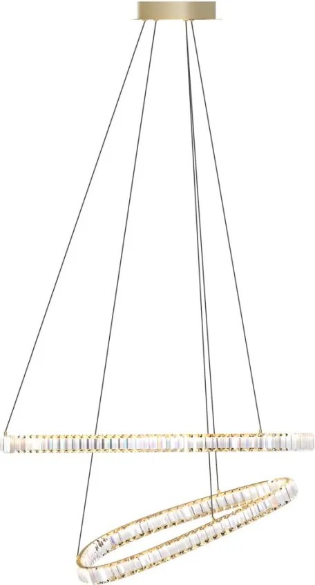 ZUMA LINE MD3169-2-3GT ATHESA Kristály Függesztett Lámpa Arany LED IP20