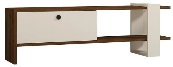 TV szekrény Gaye - Walnut, White