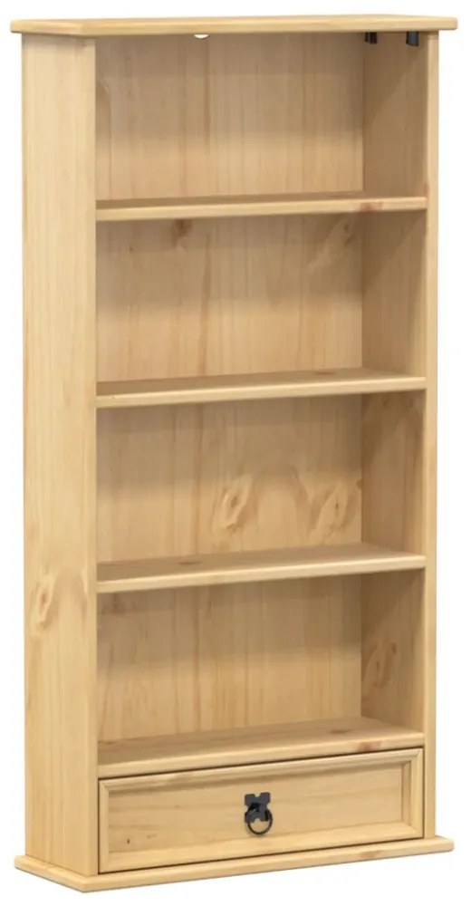Corona tömör fenyőfa CD-szekrény 52 x 17,5 x 103 cm