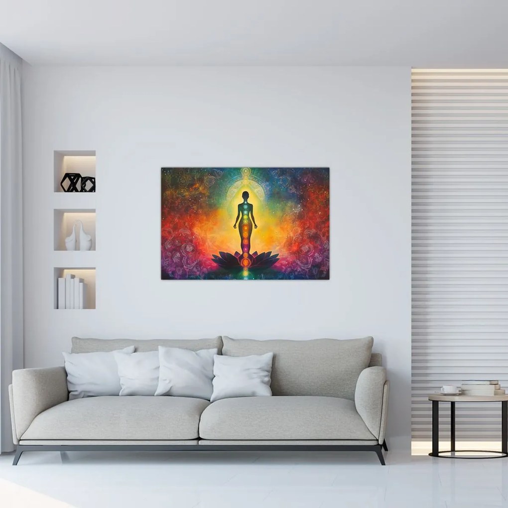 Kép - Nő és csakrák (90x60 cm)