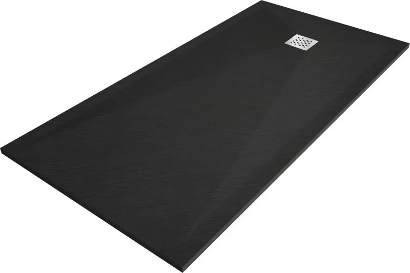 Mexen Stone+ kompozit téglalap alakú zuhanytálca 200 x 90 cm, fekete - 44709020