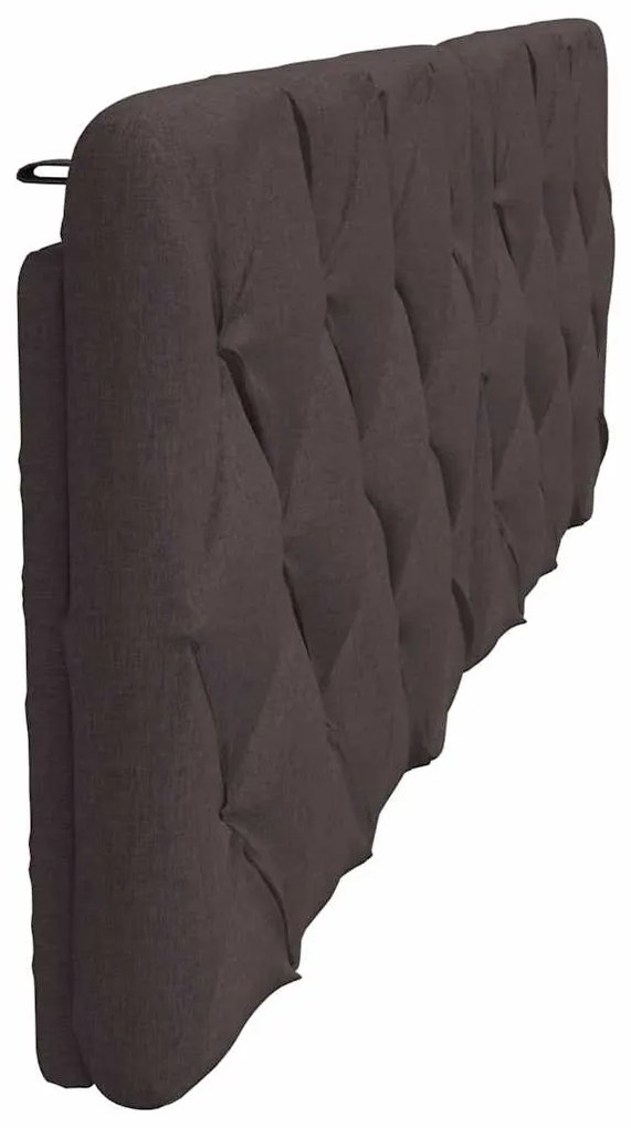sötétbarna szövet fejtámla párna 180 cm