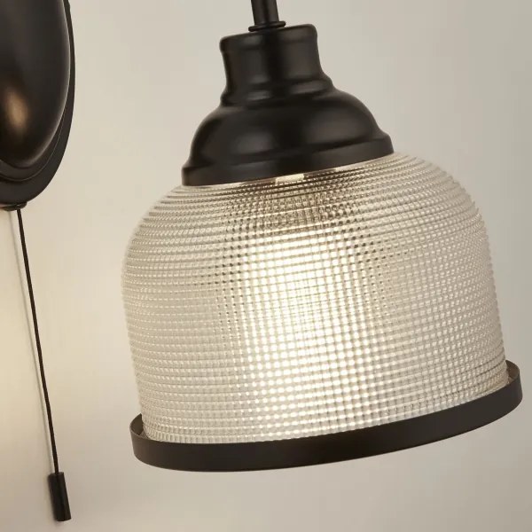 Searchlight 2671-1BK - Fali lámpa BISTRO 1xE27/60W/230V fekete