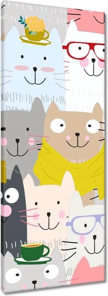 Vászonkép 40x100 Vicces macskák mix