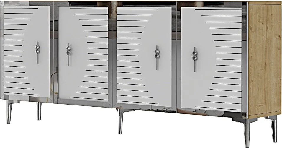 Tuna 180 - Sapphire Oak, White, Silver