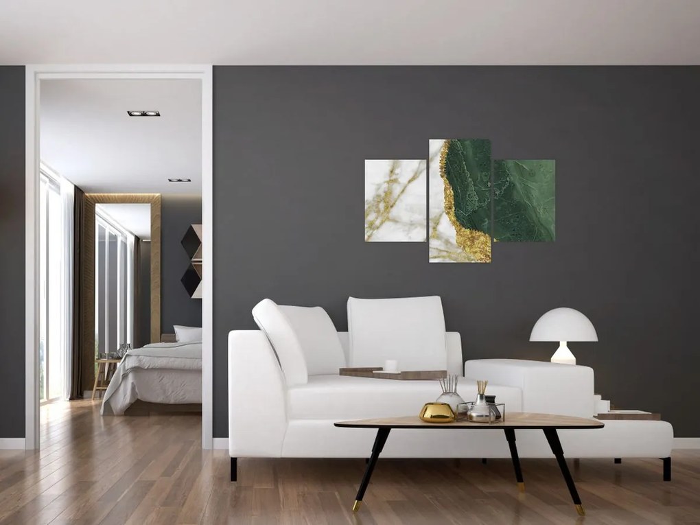 Kép - Zöld márvány N⁰3 (90x60 cm)