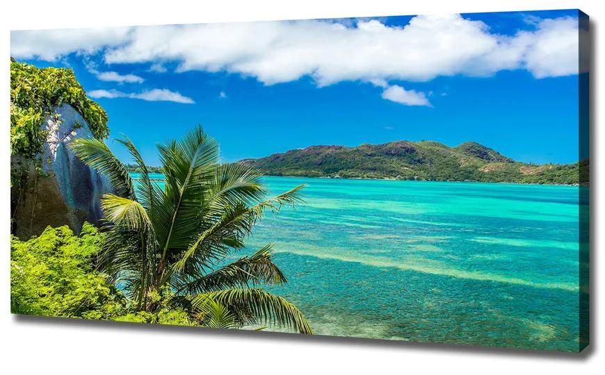 Vászon nyomtatás Seychelle-szigeteki parti pl-oc-120x60-f-93632488