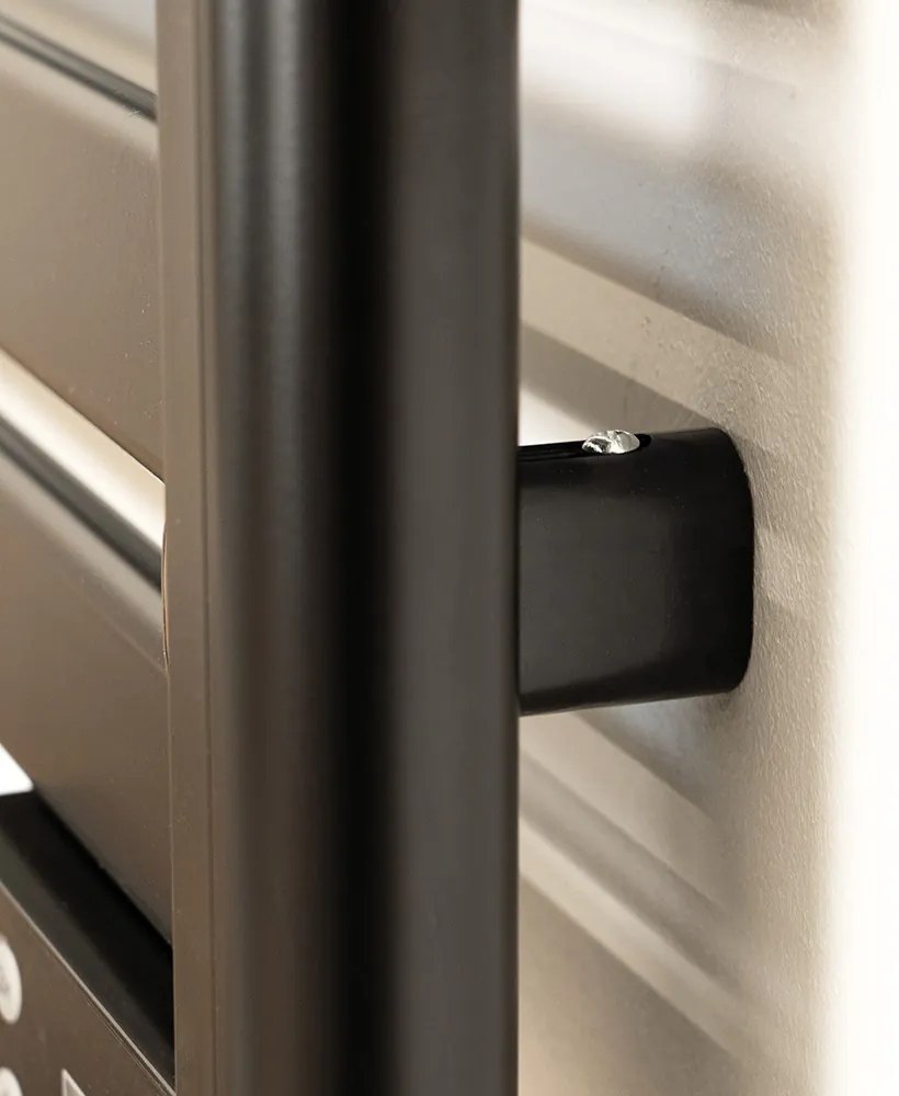 Elektromos törölközőszárító radiátor 500W - FEKETE