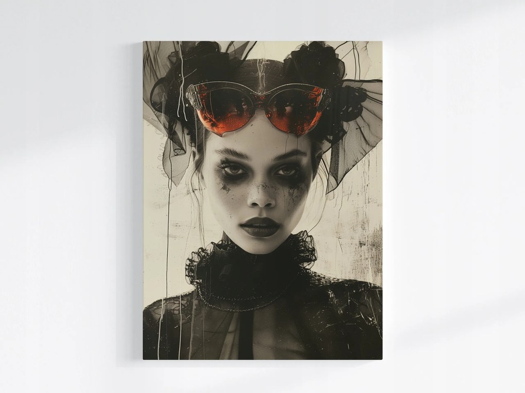 Poszter Portré Noir Art Deco Glamour Retro Nő 60x80