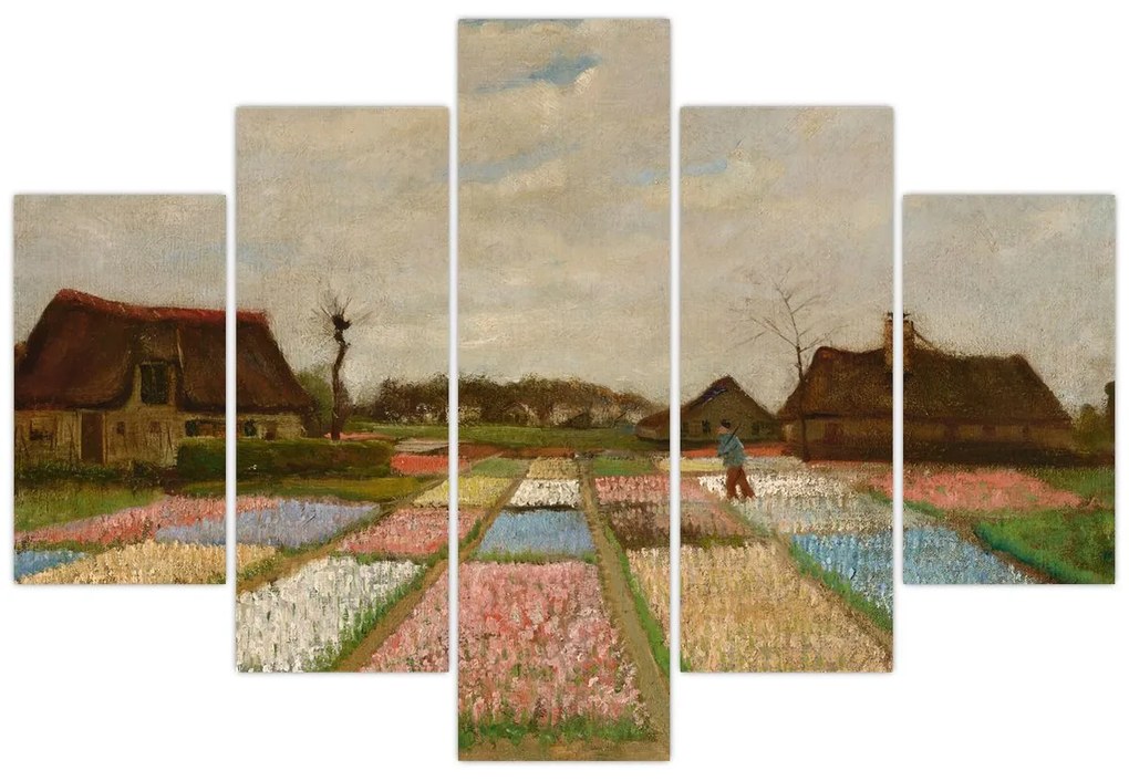 Kép - Vincent van Gogh, Flower Beds in Holland, reprodukciók (150x105 cm)