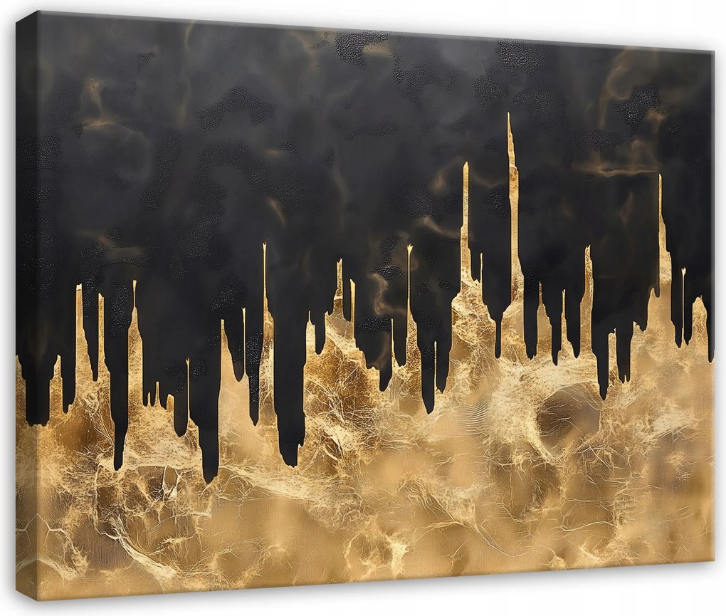 Vászonkép Absztrakt Glamour Arany Hálószoba Nappali Konyha 100x70