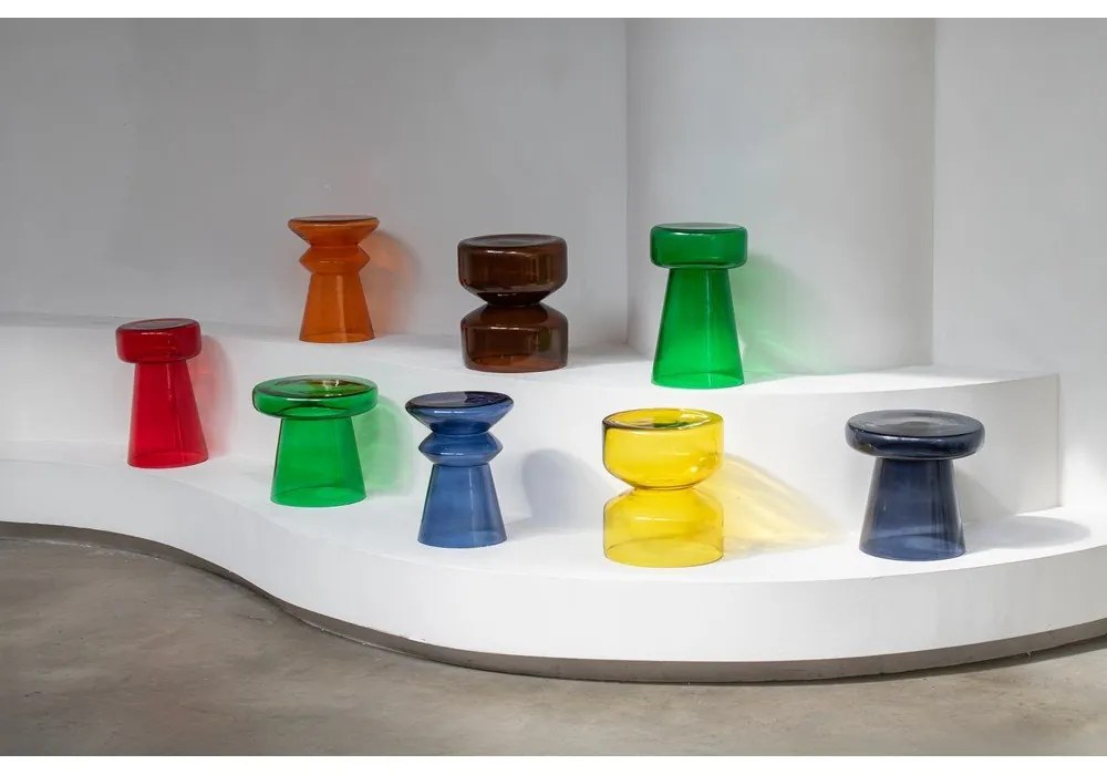 Üveg kerek tárolóasztal ø 35 cm Doble – Leitmotiv