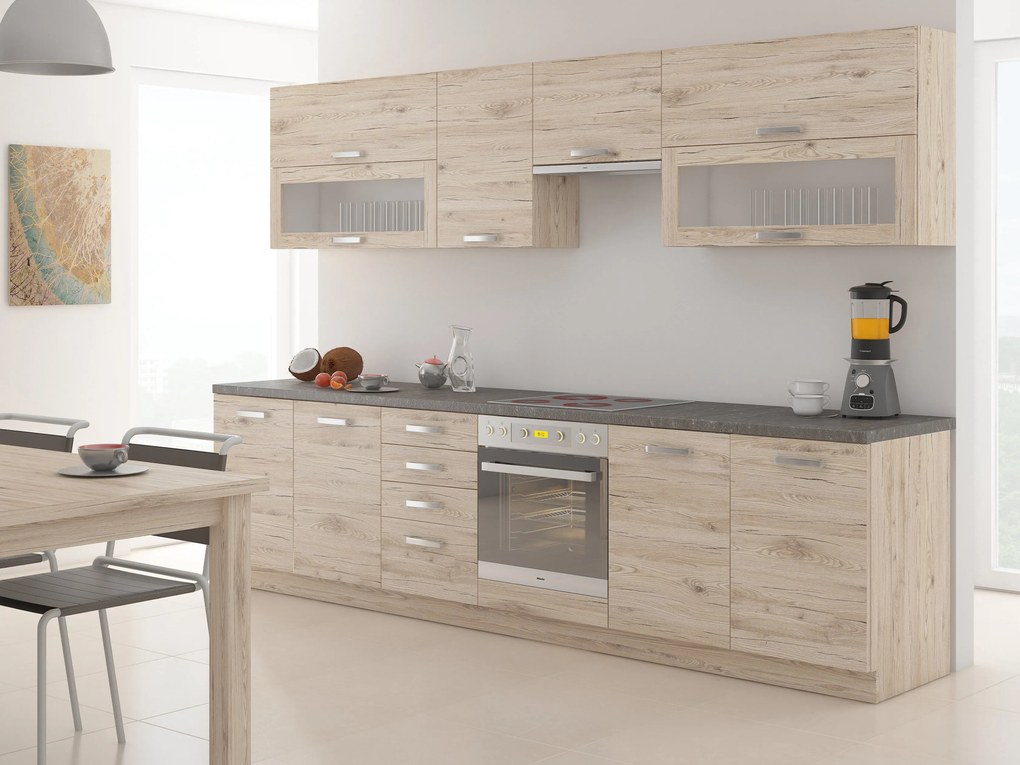 Alsó konyhaszekrény Bergenia 40 D 4S BB (bordeaux tölgy). 1032871