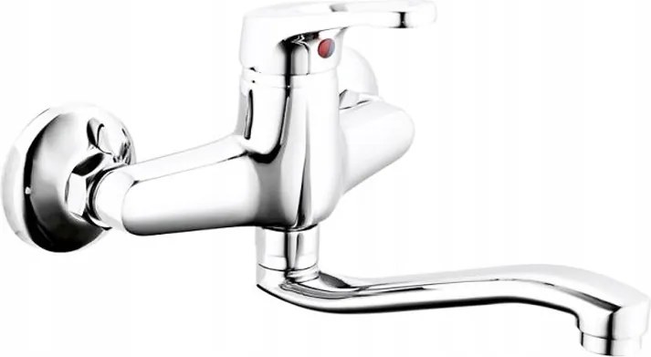 Konyhai fali csaptelep Diamond Kréta Króm Fürdőszoba Kiváló Minőség