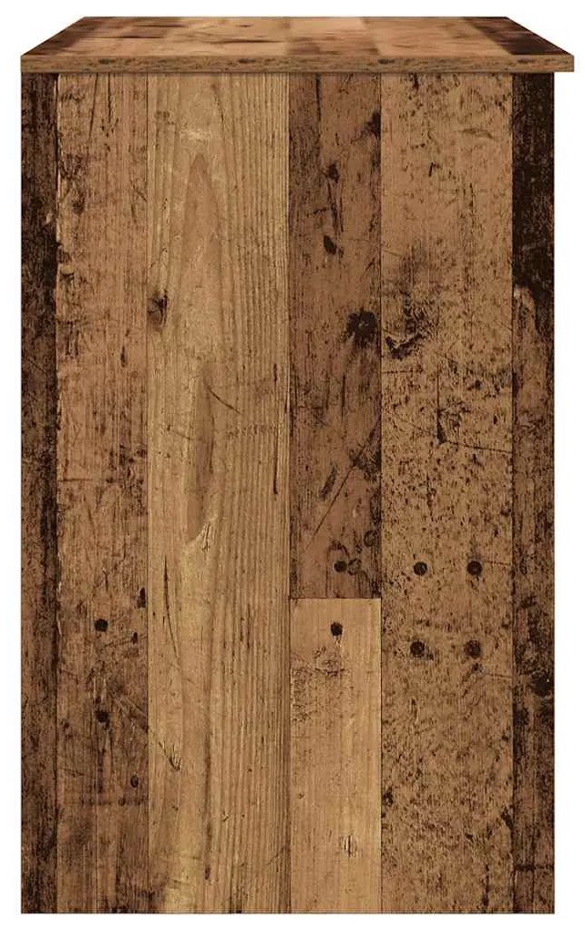 antik fa szerelt fa íróasztal 86x49x76 cm