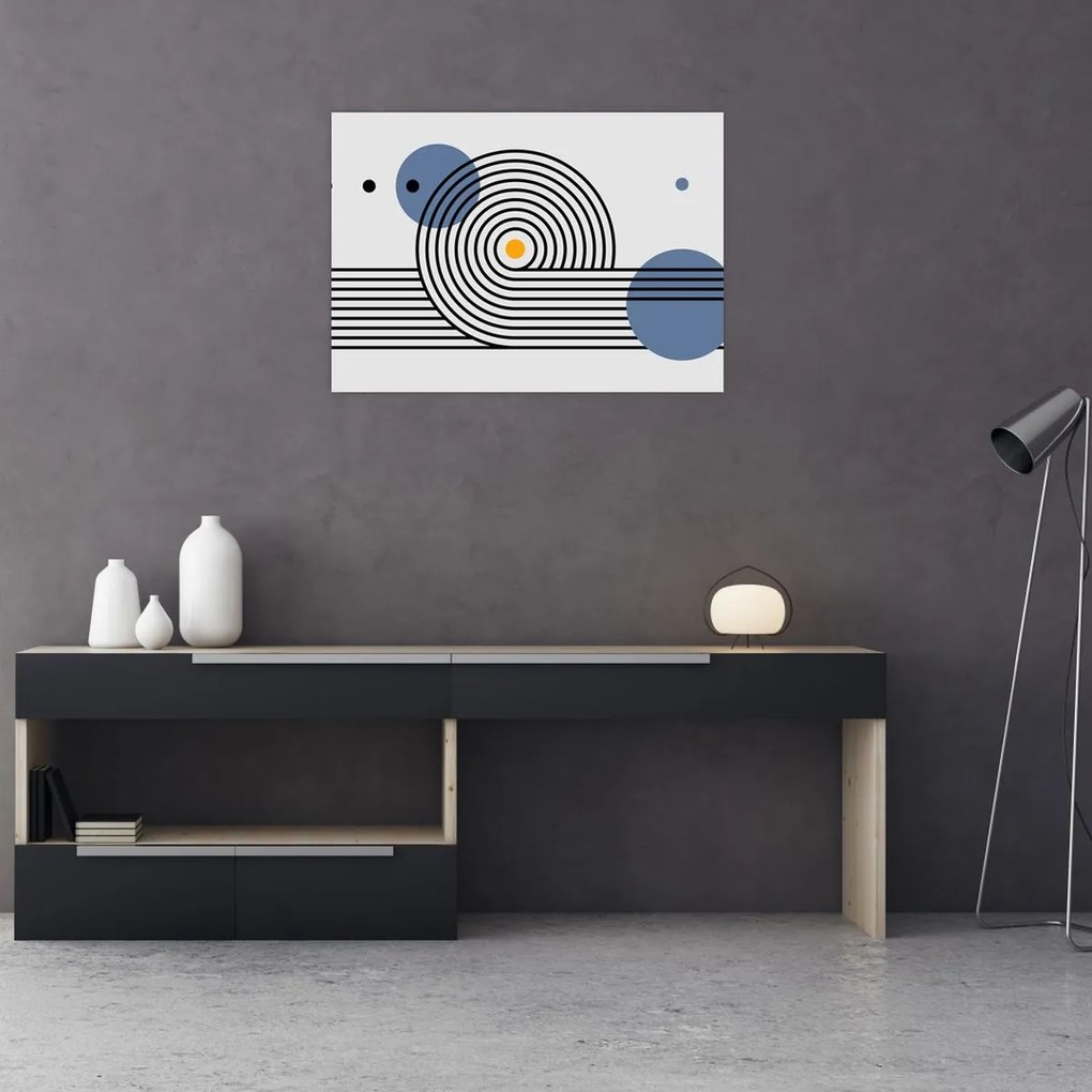 Üveg kép - Minimalista absztrakció N⁰1 (70x50 cm)