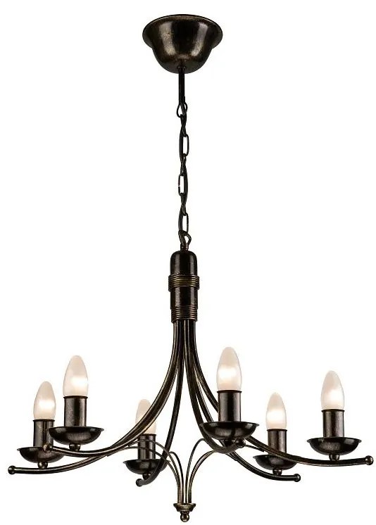 Csillár láncon LUCA 6xE14/40W/230V