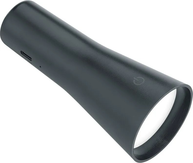 Matt fekete fém LED asztali lámpa (magasság 36 cm) Maxi – Reality