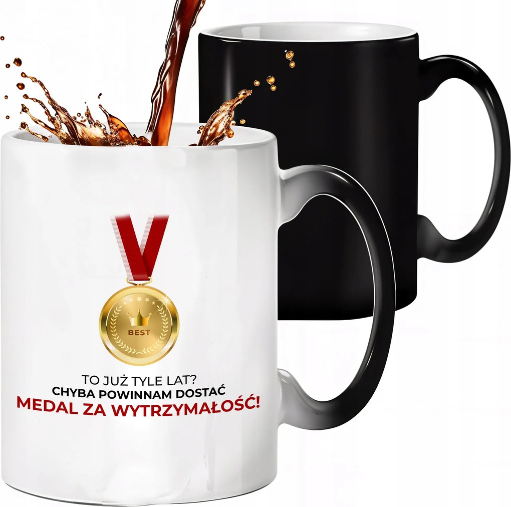 Mágikus Bögre Fekete Matt Kellene Kapnom Egy Medált A Tartósságért Ajándék