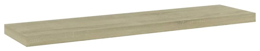 4 db sonoma tölgy színű szerelt fa könyvespolc 40 x 10 x 1,5 cm