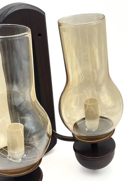 Brilagi - LED Fali lámpa COTTAGE 2xE14/40W/230V bükkfa/barna