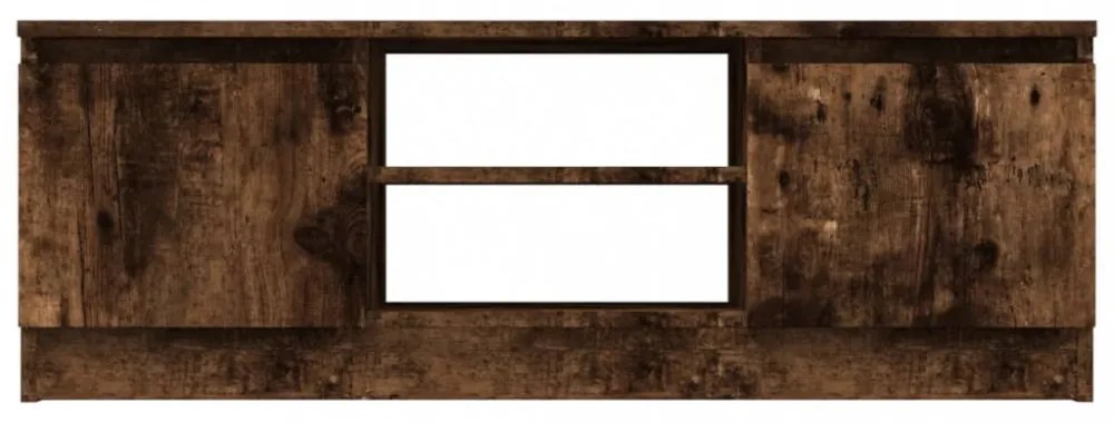füstös tölgy színű TV-szekrény ajtóval 102 x 30 x 36 cm